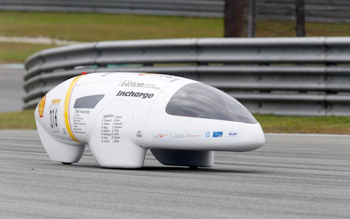 Shell Girton Car on Track